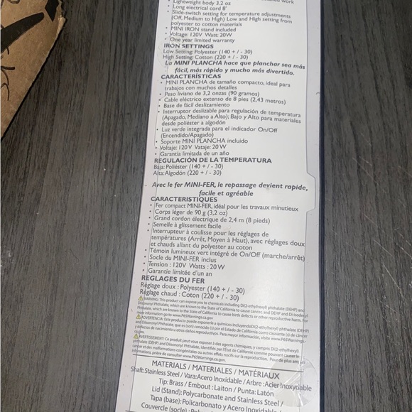 Mini iron - Picture 3 of 3